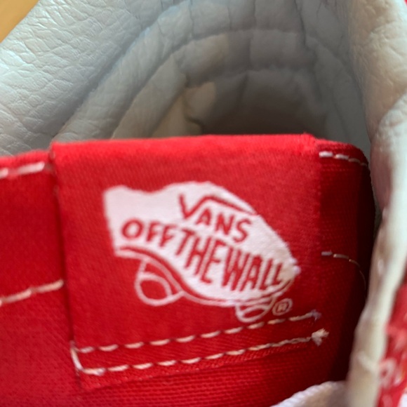 Vans Red High-Top Sneakers Universal - Picture 4 of 5